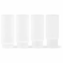 Ferm Living Art De La Table*Verres longs Ripple - Set de 4 |