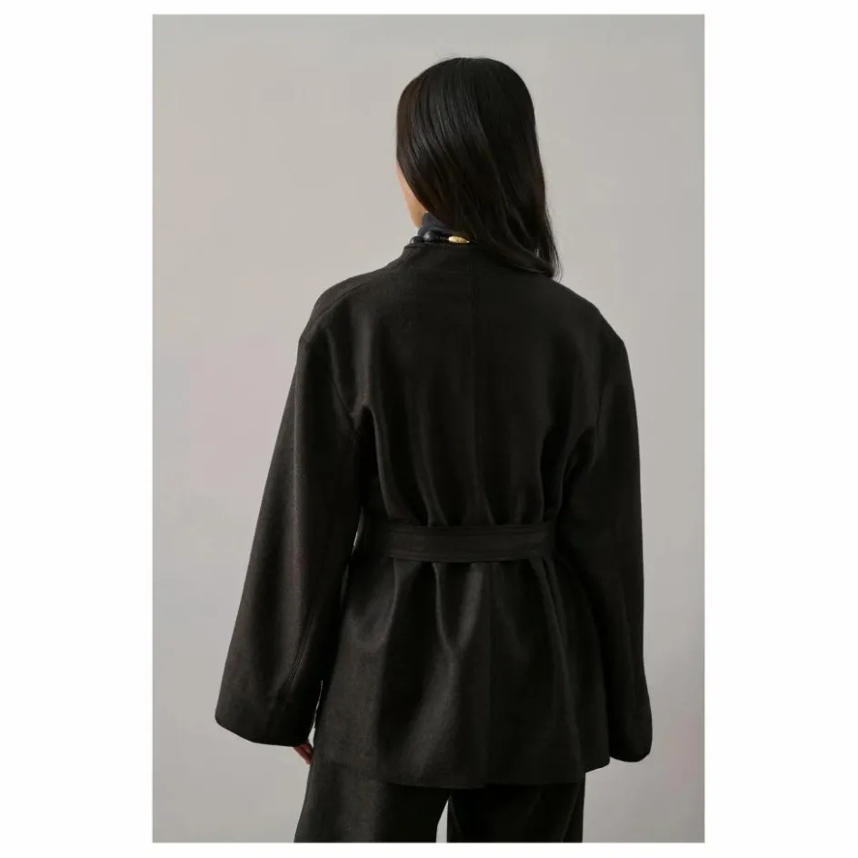 Online Soeur Veste Balme Laine Vierge | Vert foncé