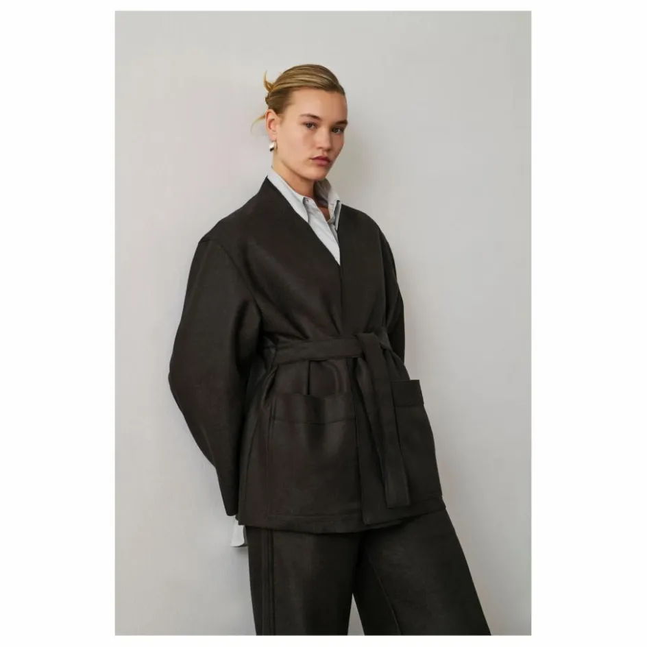 Online Soeur Veste Balme Laine Vierge | Vert foncé