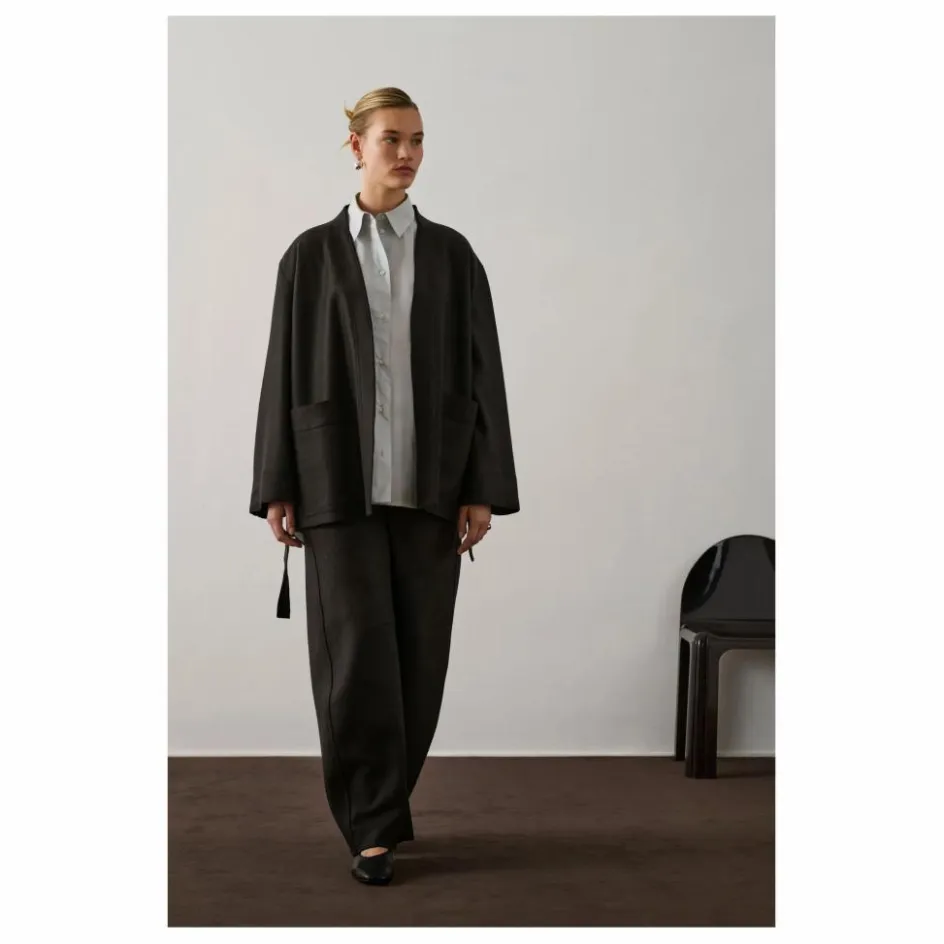 Online Soeur Veste Balme Laine Vierge | Vert foncé
