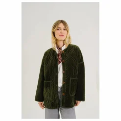 Hot Sacrécoeur Veste Bari Zephir Brodée Velours | Vert