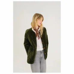Hot Sacrécoeur Veste Bari Zephir Brodée Velours | Vert