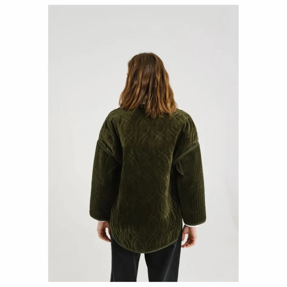 Hot Sacrécoeur Veste Bari Zephir Brodée Velours | Vert