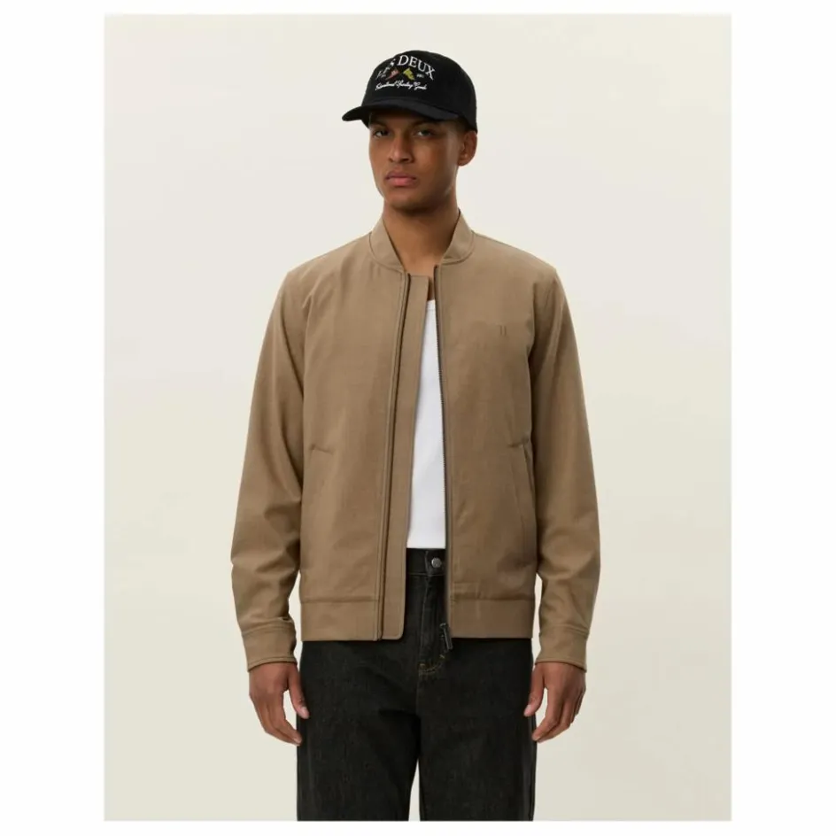 Les Deux Veste Bomber Texturée Como | Marron