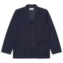 Best Universal Works Veste Boutonnée Moleskine | Bleu marine