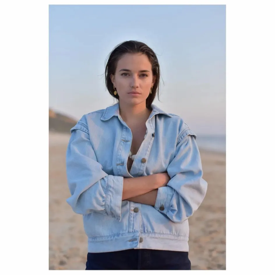 New Veste Camille Denim - Collection Femme | Femme Vestes, Blousons