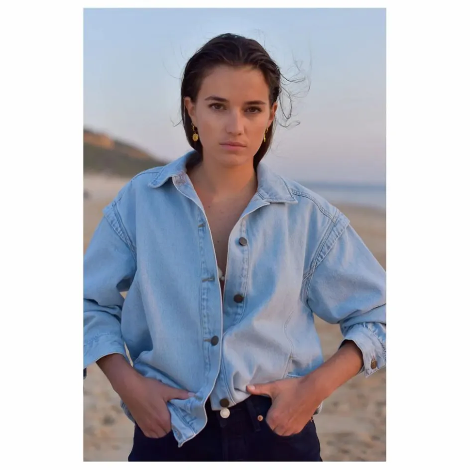New Veste Camille Denim - Collection Femme | Femme Vestes, Blousons