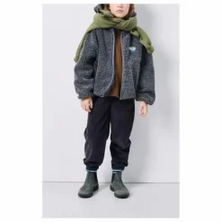 Sale American Vintage Veste Capuche Façon Sherpa Hoktown | Gris anthracite chiné