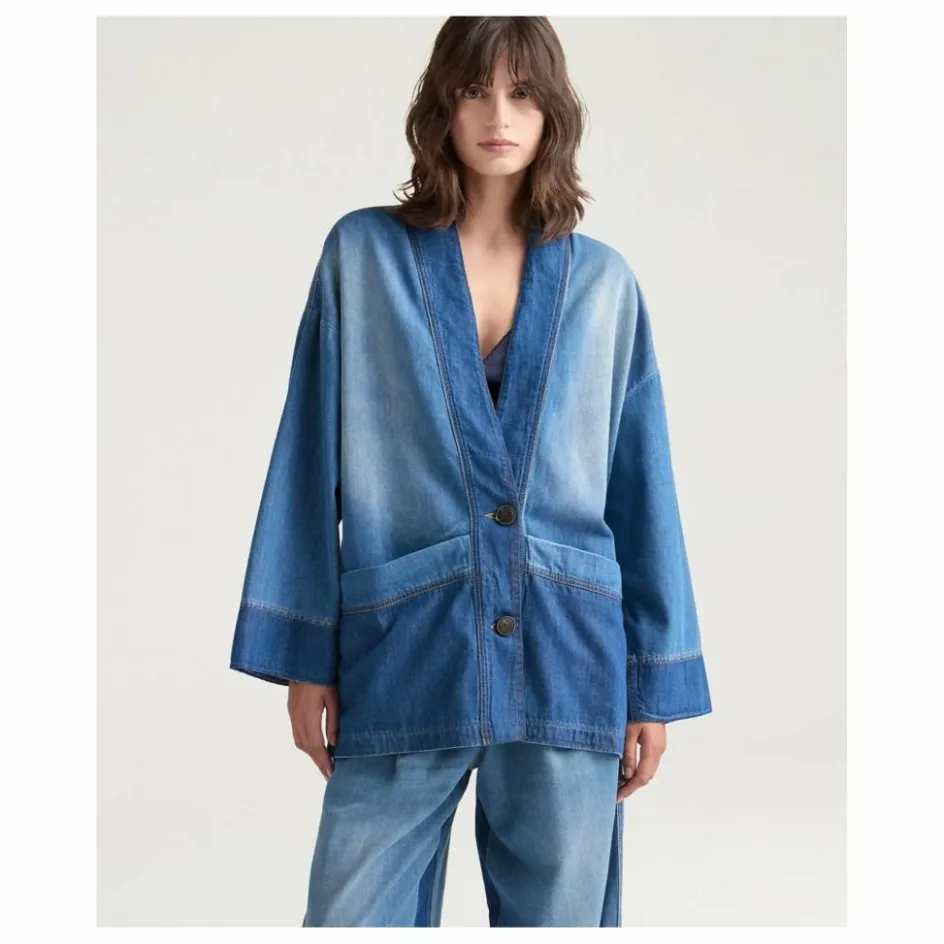 Best Momoni Veste Caroline Denim | Bleu