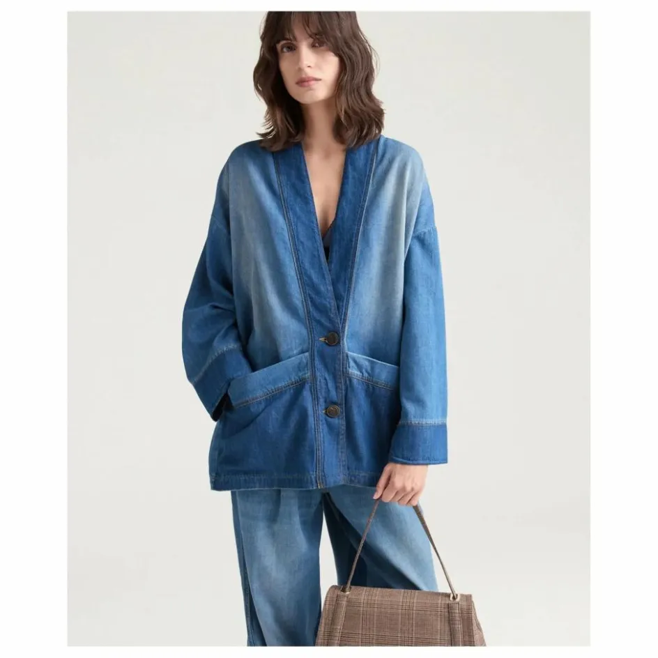 Best Momoni Veste Caroline Denim | Bleu