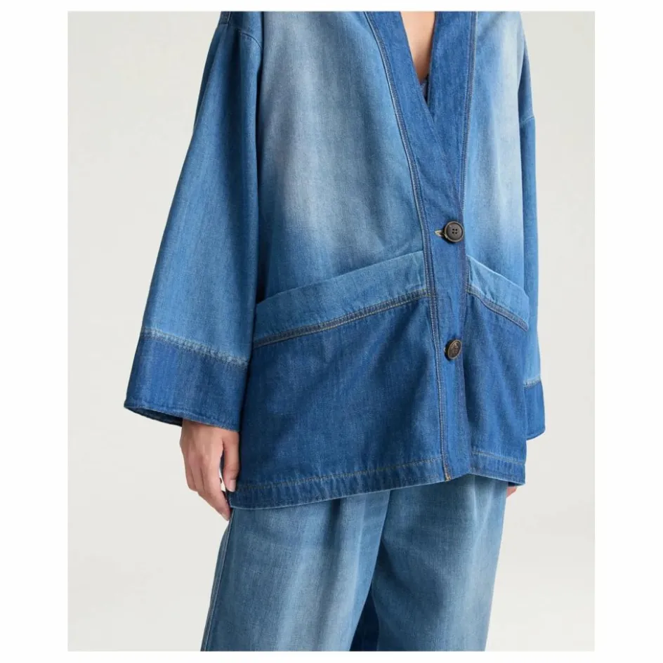 Best Momoni Veste Caroline Denim | Bleu