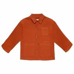 Discount the new society Veste David Popeline de Coton Bio | Caramel