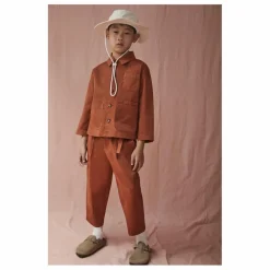 Discount the new society Veste David Popeline de Coton Bio | Caramel