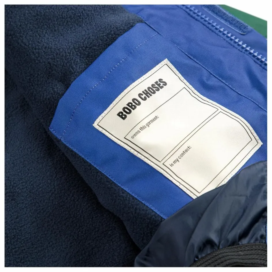 Bobo Choses Veste de ski Colorblock Fibres Recyclées | Bleu