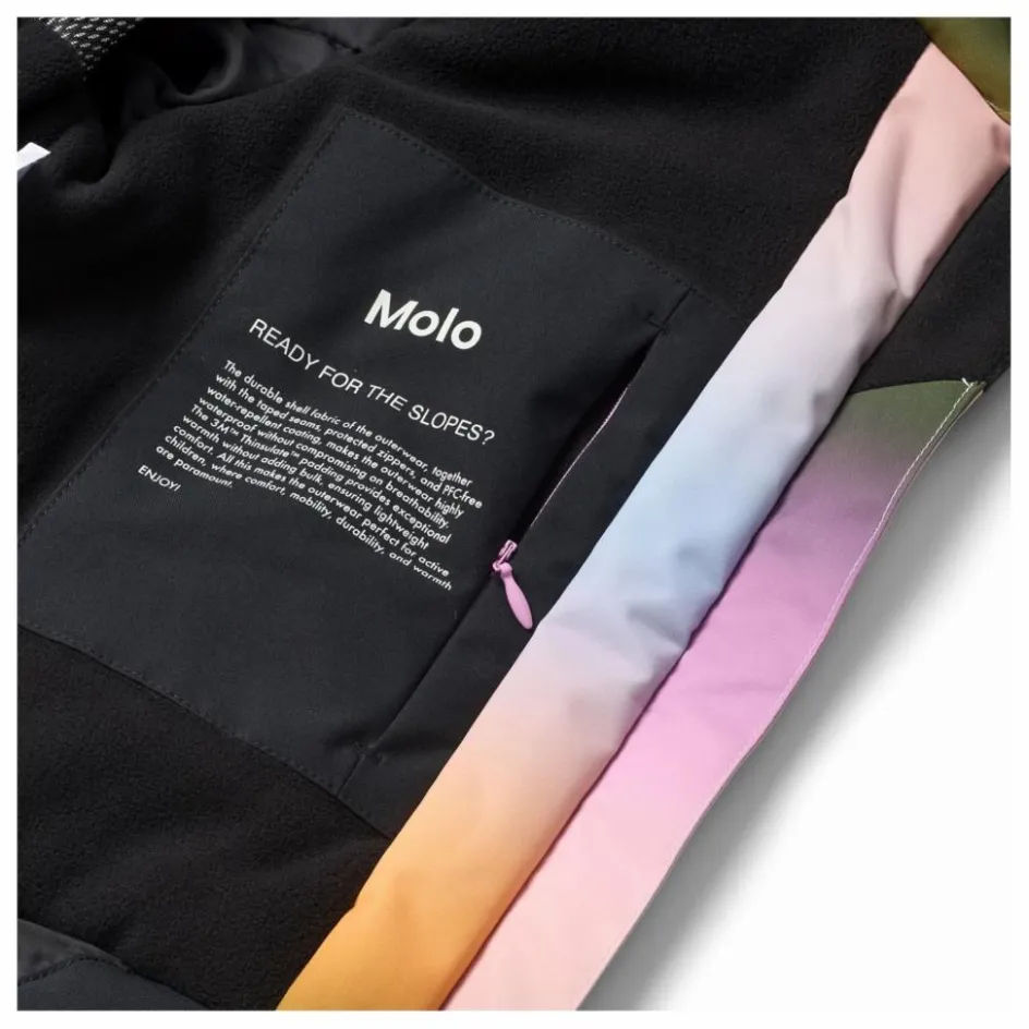 Best Molo Veste de Ski Pearson Rainbow | Rose pâle