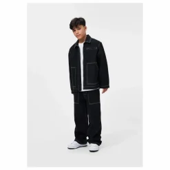 Outlet Molo Veste Denim Hetson Coton Bio | Denim noir