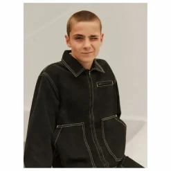 Outlet Molo Veste Denim Hetson Coton Bio | Denim noir
