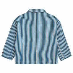 Hot Bobo Choses Veste Denim Rayée Color Block | Bleu