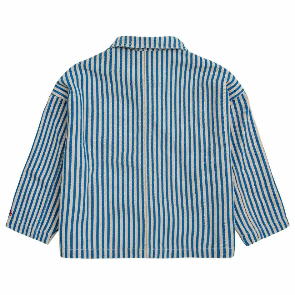 Hot Bobo Choses Veste Denim Rayée Color Block | Bleu
