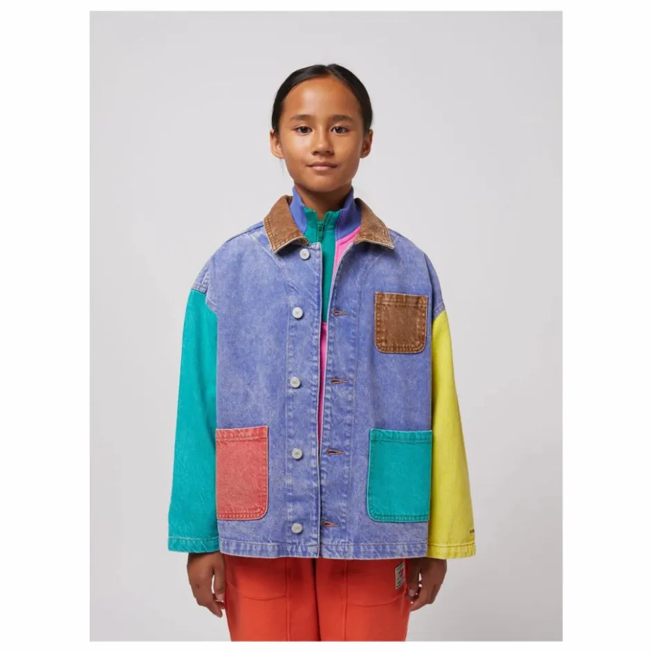 Enfant Bobo Choses Manteaux, Blousons|Manteaux, Blousons*Veste en Jean Colorblock Coton Bio |