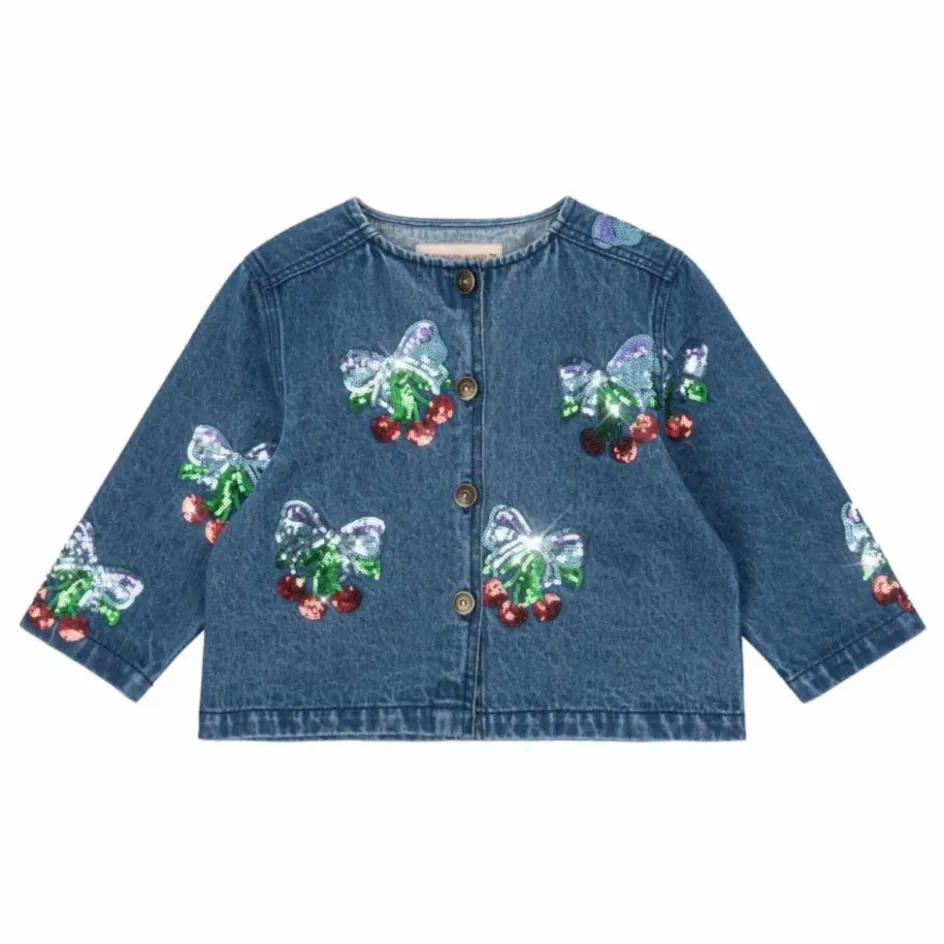 Konges Sløjd Veste en Jean Sequins Magot Coton Bio ||Enfant Manteaux, Blousons