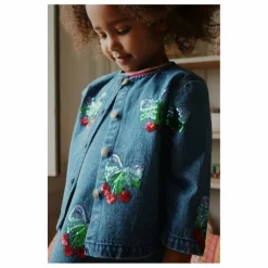 Konges Sløjd Veste en Jean Sequins Magot Coton Bio ||Enfant Manteaux, Blousons