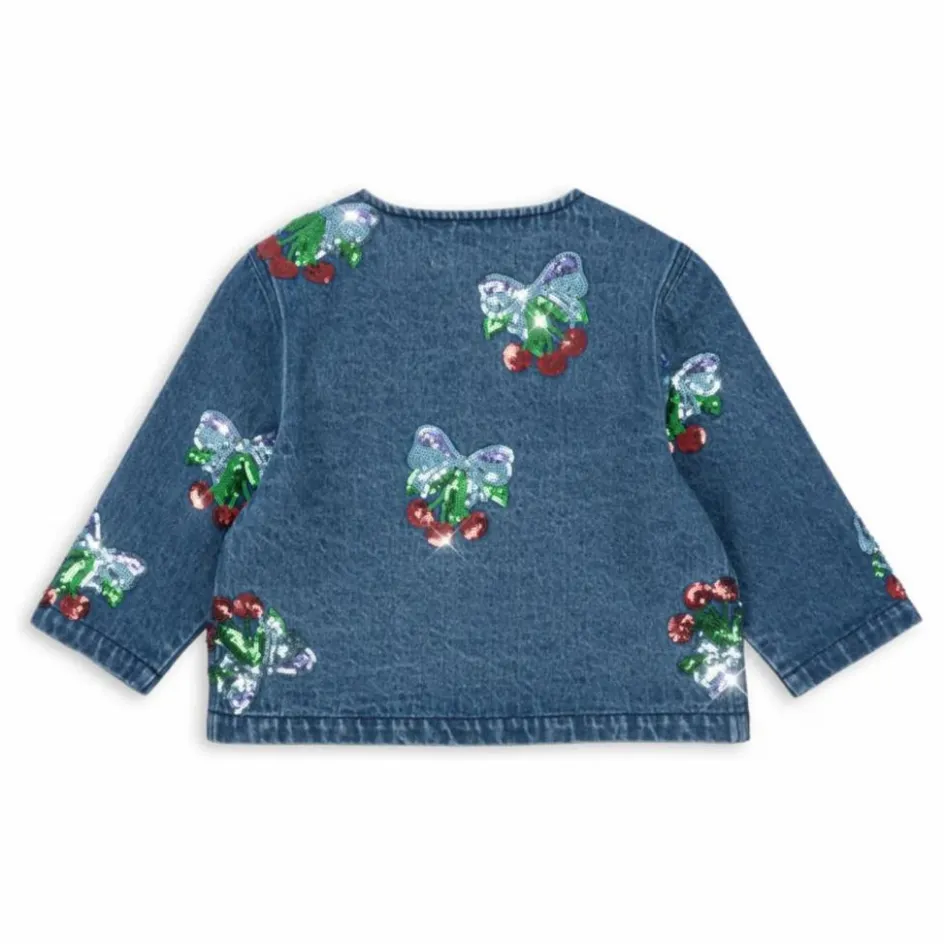 Konges Sløjd Veste en Jean Sequins Magot Coton Bio ||Enfant Manteaux, Blousons