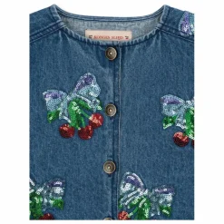Konges Sløjd Veste en Jean Sequins Magot Coton Bio ||Enfant Manteaux, Blousons