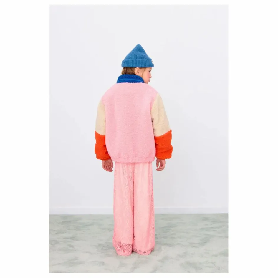 Tinycottons Veste Façon Sherpa Colorblock ||Enfant Manteaux, Blousons