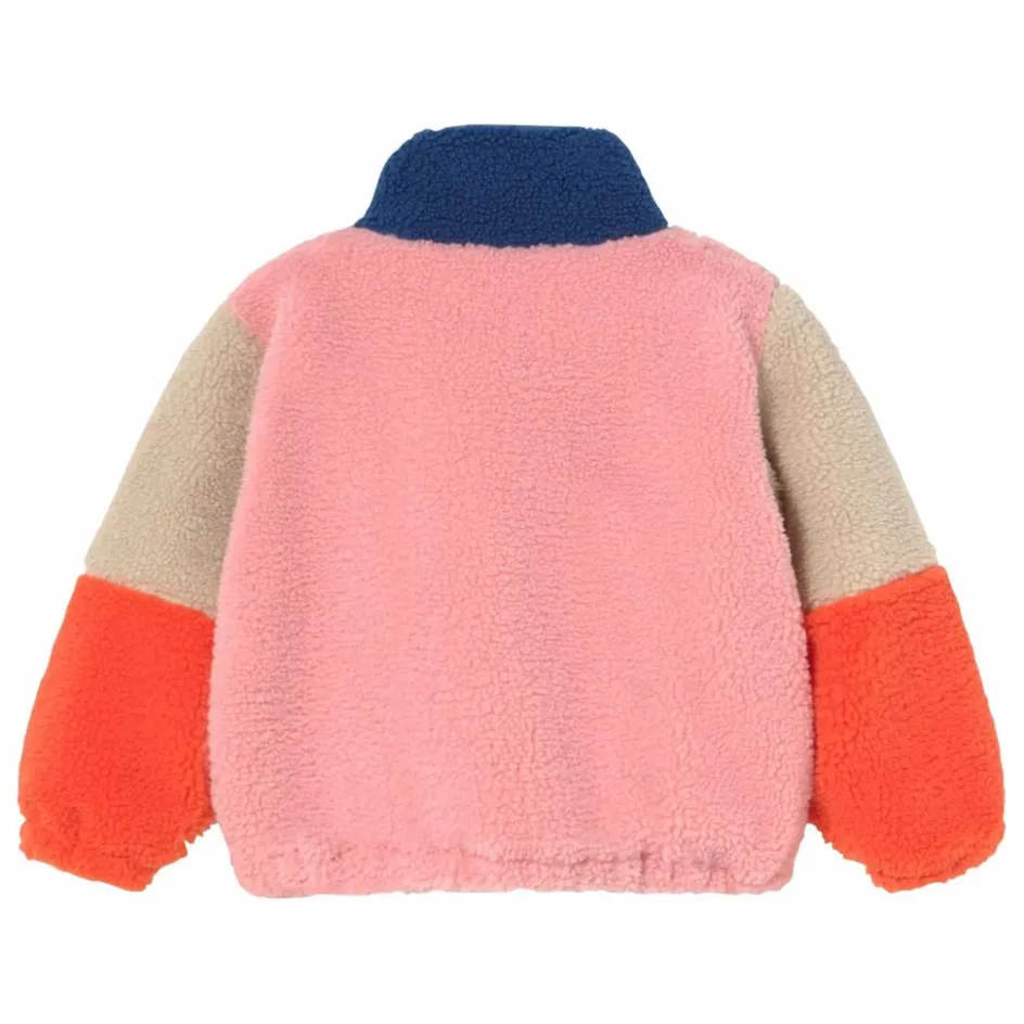 Tinycottons Veste Façon Sherpa Colorblock ||Enfant Manteaux, Blousons