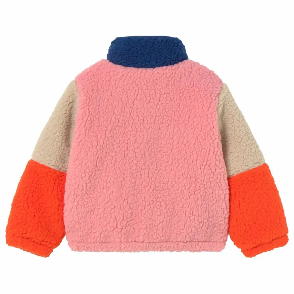 Hot Tinycottons Veste Façon Sherpa Colorblock | Bleu
