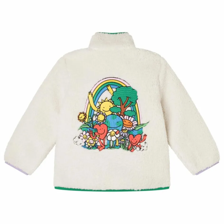 Discount Stella McCartney Kids Veste Façon Sherpa Fleur | Ivoire