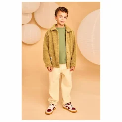 AO76 Veste Façon Sherpa Hahoe | Jaune vert