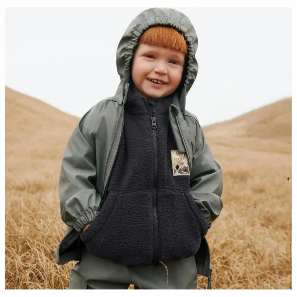Wheat Veste Façon Sherpa Helge Fibres Recyclées | Noir