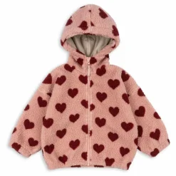 Enfant Konges Sløjd Manteaux, Blousons|Manteaux, Blousons, Pilotes*Veste Façon Sherpa Jody Coeurs Fibres Recyclées |