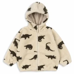 Enfant Konges Sløjd Manteaux, Blousons|Manteaux, Blousons, Pilotes*Veste Façon Sherpa Jody Dinosaures Fibres Recyclées |