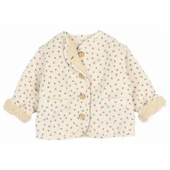 Clearance Búho Veste Fourrée Bébé Coton Bio | Ivoire