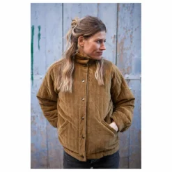 Hot Marlot Paris Veste Fourrée Coton Velours Matelassé Rita - Collection Femme | Bronze