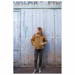 Hot Marlot Paris Veste Fourrée Coton Velours Matelassé Rita - Collection Femme | Bronze