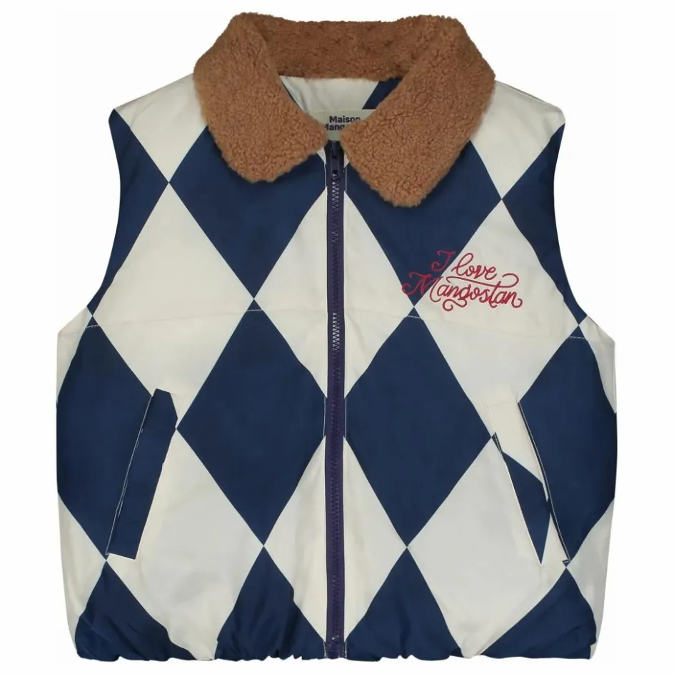 Discount Maison Mangostan Veste Harlequin | Ivoire