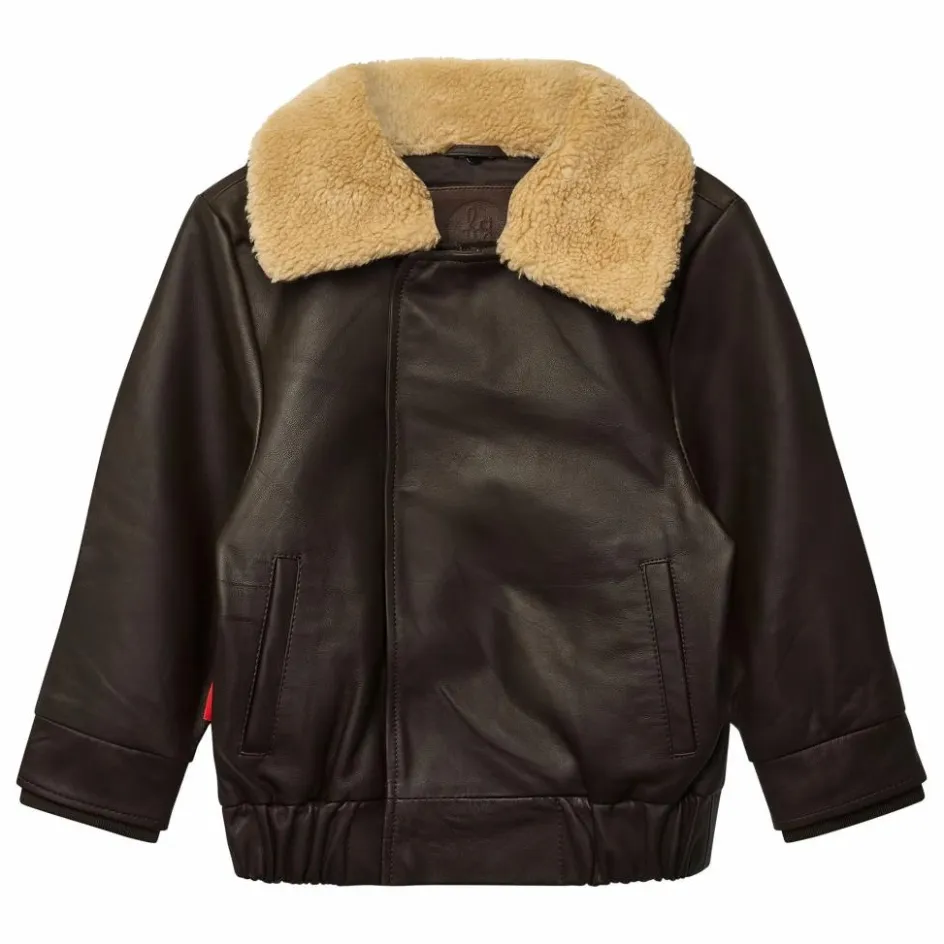 Enfant Fille Garçon Manteaux, Blousons|Manteaux, Blousons*Veste Hold Ya Horses Col Sherpa Cuir |