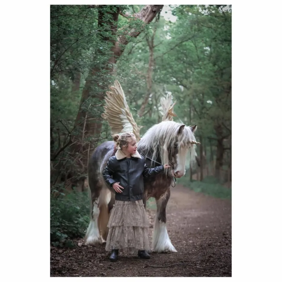Enfant Fille Garçon Manteaux, Blousons|Manteaux, Blousons*Veste Hold Ya Horses Col Sherpa Cuir |
