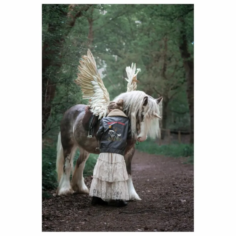 Enfant Fille Garçon Manteaux, Blousons|Manteaux, Blousons*Veste Hold Ya Horses Col Sherpa Cuir |