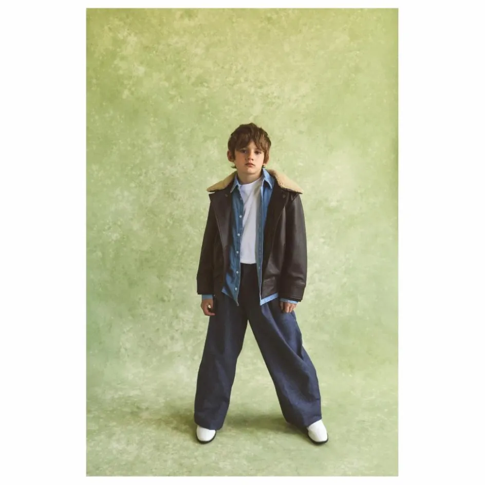Enfant Fille Garçon Manteaux, Blousons|Manteaux, Blousons*Veste Hold Ya Horses Col Sherpa Cuir |