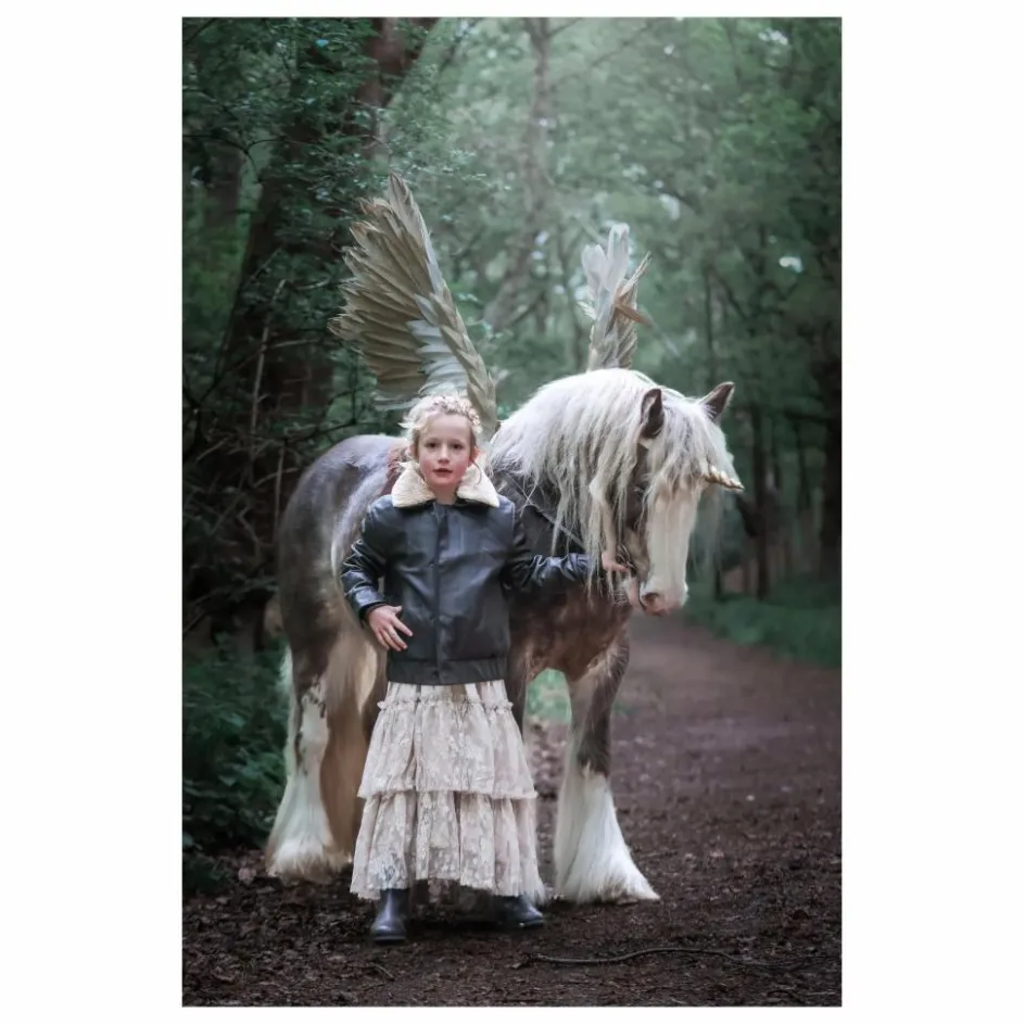 Enfant Fille Garçon Manteaux, Blousons|Manteaux, Blousons*Veste Hold Ya Horses Col Sherpa Cuir |