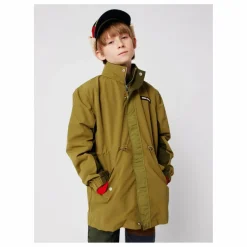 Clearance Bobo Choses Veste Imperméable Tic Tac Toe Fibres Recyclées | Vert kaki