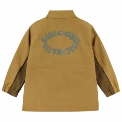 Clearance Bobo Choses Veste Imperméable Tic Tac Toe Fibres Recyclées | Vert kaki