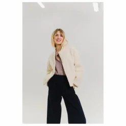 Online Sacrécoeur Veste Jay Bouclette Laine Vierge | Blanc