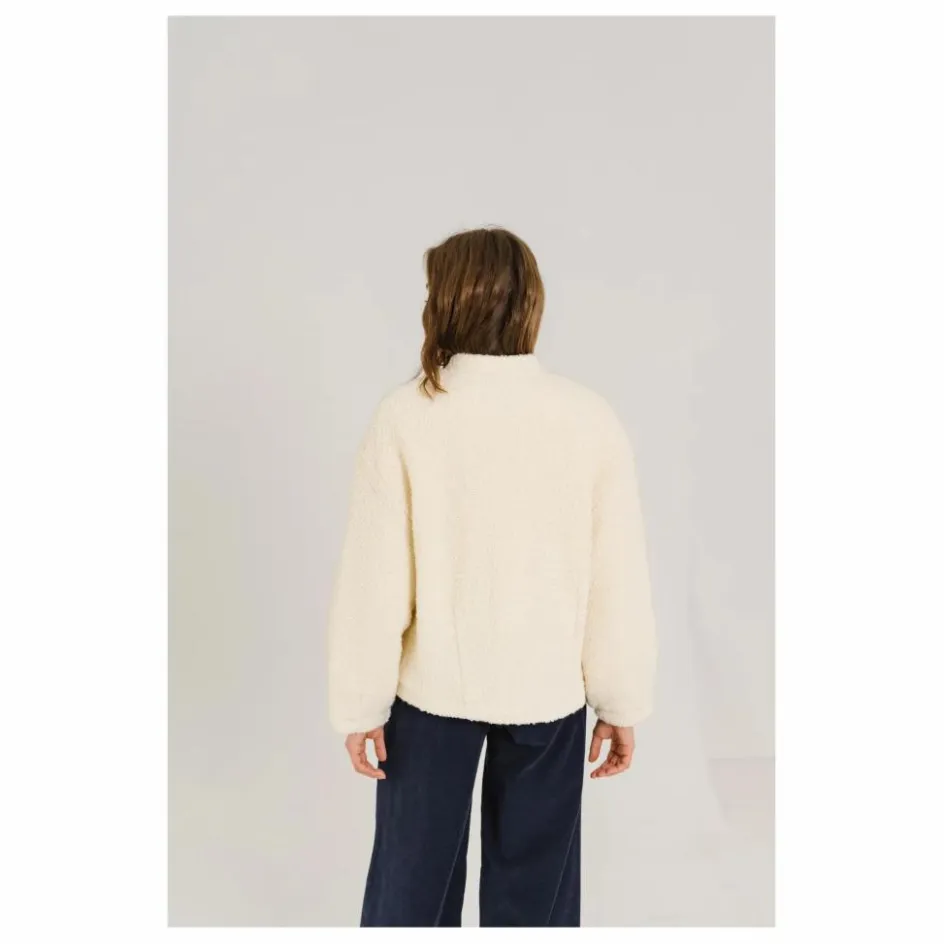 Online Sacrécoeur Veste Jay Bouclette Laine Vierge | Blanc