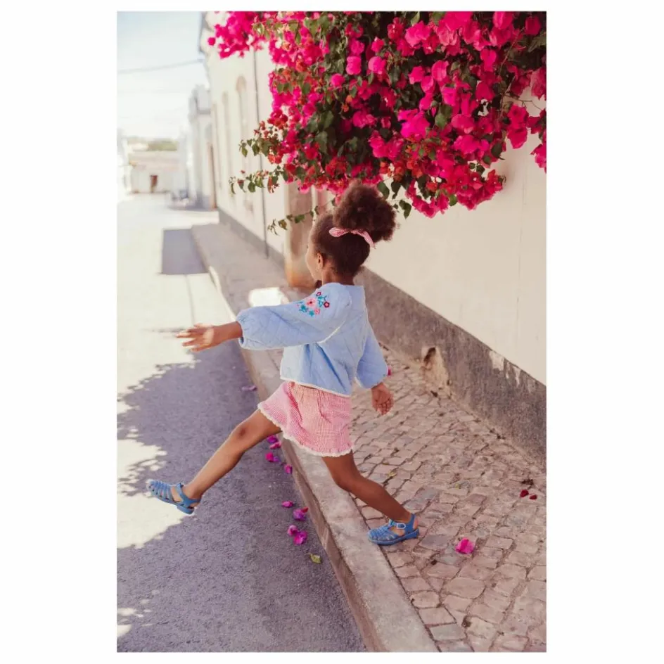New Louise Misha Veste Joulia Coton Bio | Bleu ciel